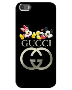 Чехол для iPhone 5 / 5s / SE с картинкой «Gucci — герои Disney»
