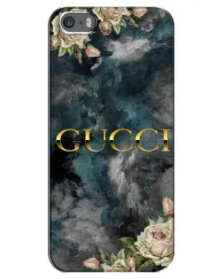 Чохол для iPhone 5 / 5s / SE з картинкою «Абстрактні квіти Gucci»