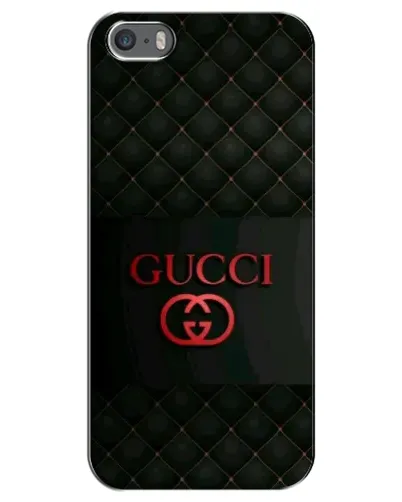 Чехол для iPhone 5 / 5s / SE с картинкой «Gucci — стеганый черный»