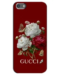 Чехол для iPhone 5 / 5s / SE с картинкой «Gucci —  сад»