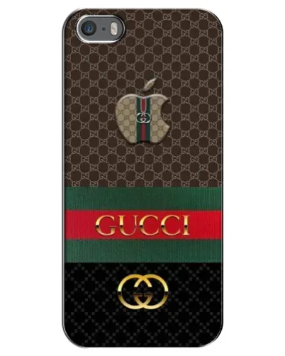 Чехол для iPhone 5 / 5s / SE с картинкой «Gucci — брендированный десерт»