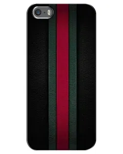 Чехол для iPhone 5 / 5s / SE с картинкой «Gucci — неоновая линия»