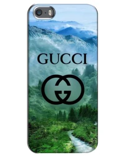 Чехол для iPhone 5 / 5s / SE с картинкой «Gucci — горный пейзаж»