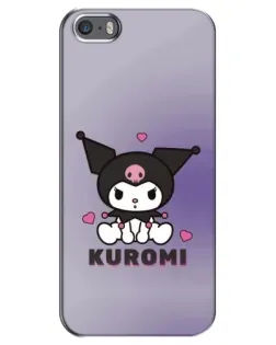 Чехол для iPhone 5 / 5s / SE с картинкой «Kuromi — фиолетовый арт» Чехол для iPhone 5 / 5s / SE с картинкой «Kuromi — фиолетовый арт»
