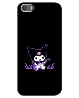 Чехол для iPhone 5 / 5s / SE с картинкой «Электрическая Kuromi» Чехол для iPhone 5 / 5s / SE с картинкой «Электрическая Kuromi»