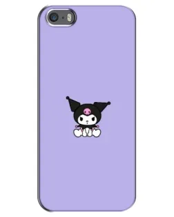 Чехол для iPhone 5 / 5s / SE с картинкой «Kuromi — фиолетовый минимализм» Чехол для iPhone 5 / 5s / SE с картинкой «Kuromi — фиолетовый минимализм»