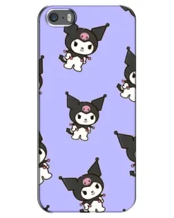 Чехол для iPhone 5 / 5s / SE с картинкой «Паттерн с Kuromi» Чехол для iPhone 5 / 5s / SE с картинкой «Паттерн с Kuromi»