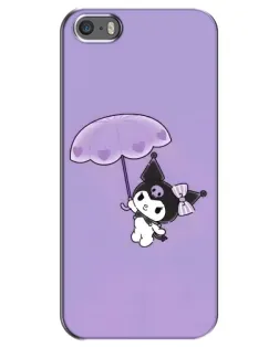 Чехол для iPhone 5 / 5s / SE с картинкой «Kuromi с зонтиком» Чехол для iPhone 5 / 5s / SE с картинкой «Kuromi с зонтиком»