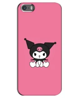 Чехол для iPhone 5 / 5s / SE с картинкой «Хмурая Kuromi» Чехол для iPhone 5 / 5s / SE с картинкой «Хмурая Kuromi»