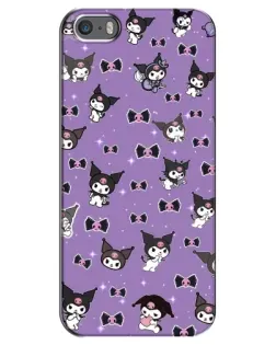 Чехол для iPhone 5 / 5s / SE с картинкой «Kuromi — паттерн» Чехол для iPhone 5 / 5s / SE с картинкой «Kuromi — паттерн»