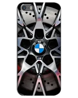 Чехол для iPhone 5 / 5s / SE с картинкой «BMW — деталь диска» Чехол для iPhone 5 / 5s / SE с картинкой «BMW — деталь диска»