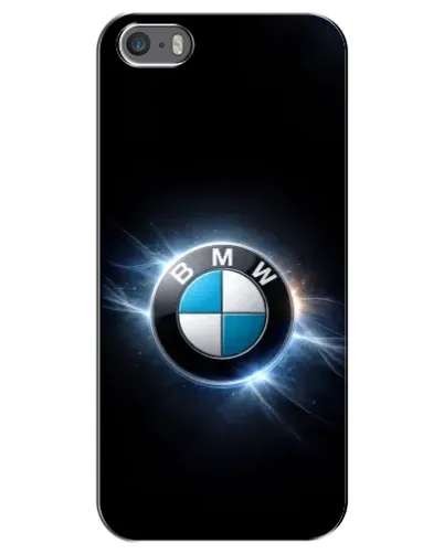 Чехол для iPhone 5 / 5s / SE с картинкой «BMW — неоновое сияние»