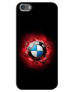 Чехол для iPhone 5 / 5s / SE с картинкой «Логотип BMW — вспышка»