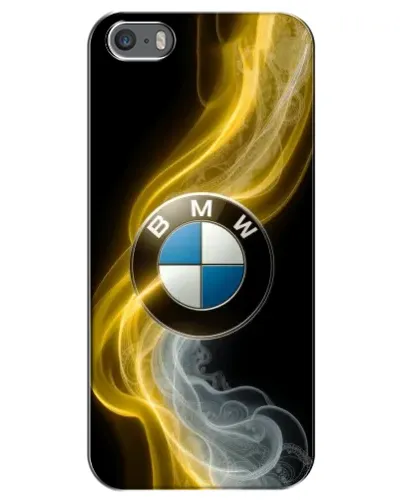 Чехол для iPhone 5 / 5s / SE с картинкой «Золотистый дым BMW»