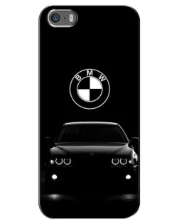 Чехол для iPhone 5 / 5s / SE с картинкой «BMW — взгляд из темноты»