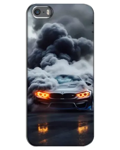 Чехол для iPhone 5 / 5s / SE с картинкой «BMW в дыму»