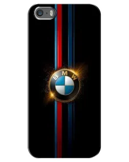 Чехол для iPhone 5 / 5s / SE с картинкой «BMW M-Power неон»