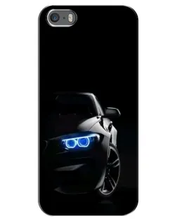 Чехол для iPhone 5 / 5s / SE с картинкой «BMW — ночной взгляд»
