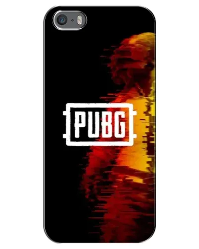 Чехол для iPhone 5 / 5s / SE с картинкой «Яркий логотип PUBG»
