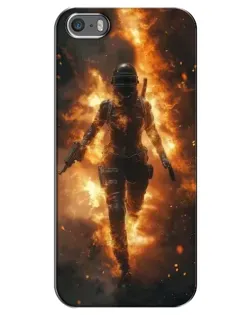 Чохол для iPhone 5 / 5s / SE з картинкою «BMW — швидкість у дощі»