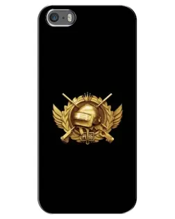 Чохол для iPhone 5 / 5s / SE з картинкою «PUBG — помаранчевий градієнт»