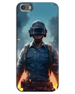 Чохол для iPhone 5 / 5s / SE з картинкою «PUBG — реалістичний герой»