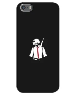 Чохол для iPhone 5 / 5s / SE з картинкою «PUBG — силует воїна»