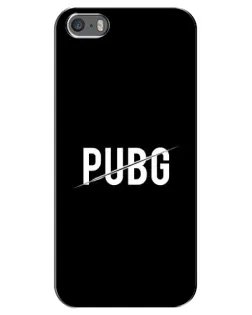 Чохол для iPhone 5 / 5s / SE з картинкою «PUBG — білий логотип»