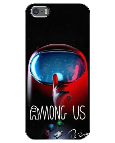 Чохол для iPhone 5 / 5s / SE з картинкою «Червоний імпостер — макро» Чохол для iPhone 5 / 5s / SE з картинкою «Червоний імпостер — макро»