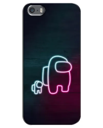 Чохол для iPhone 5 / 5s / SE з картинкою «Among Us неон-арт» Чохол для iPhone 5 / 5s / SE з картинкою «Among Us неон-арт»