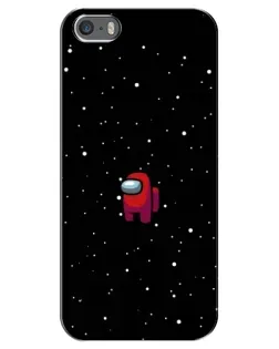 Чохол для iPhone 5 / 5s / SE з картинкою «Червоний Among Us»
