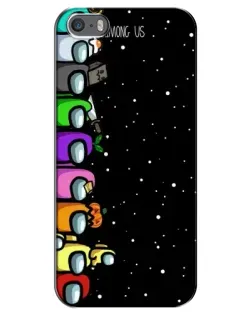 Чохол для iPhone 5 / 5s / SE з картинкою «Команда Among Us»