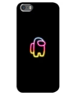 Чохол для iPhone 5 / 5s / SE з картинкою «Among Us градієнт»