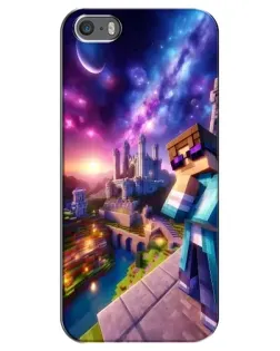 Чохол для iPhone 5 / 5s / SE з картинкою «Стів та космос»