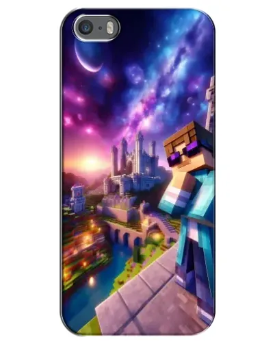 Чохол для iPhone 5 / 5s / SE з картинкою «Стів та космос» Чохол для iPhone 5 / 5s / SE з картинкою «Стів та космос»