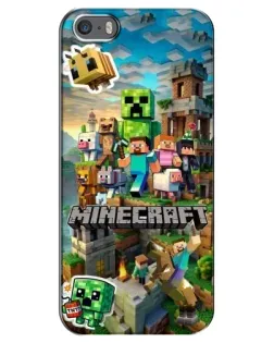 Чохол для iPhone 5 / 5s / SE з картинкою «Замок Minecraft»