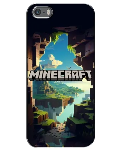 Чохол для iPhone 5 / 5s / SE з картинкою «Печера Майнкрафт» Чохол для iPhone 5 / 5s / SE з картинкою «Печера Майнкрафт»
