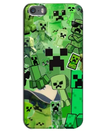Чохол для iPhone 5 / 5s / SE з картинкою «Кріпери Minecraft» Чохол для iPhone 5 / 5s / SE з картинкою «Кріпери Minecraft»