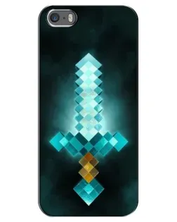 Чохол для iPhone 5 / 5s / SE з картинкою «Алмазний меч неон»