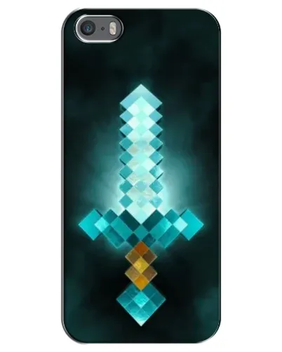 Чохол для iPhone 5 / 5s / SE з картинкою «Алмазний меч неон» Чохол для iPhone 5 / 5s / SE з картинкою «Алмазний меч неон»
