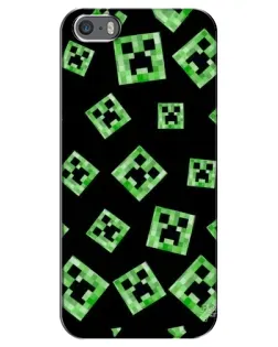 Чохол для iPhone 5 / 5s / SE з картинкою «Паттерн з кріперами»