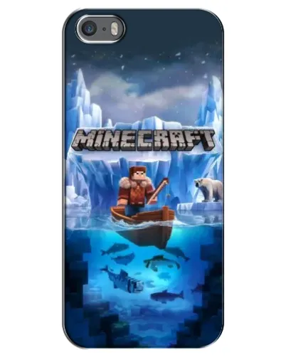 Чохол для iPhone 5 / 5s / SE з картинкою «Minecraft льодянийсвіт» Чохол для iPhone 5 / 5s / SE з картинкою «Minecraft льодянийсвіт»