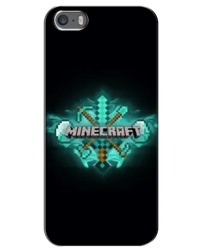 Чохол для iPhone 5 / 5s / SE з картинкою «Minecraft Diamond лого» Чохол для iPhone 5 / 5s / SE з картинкою «Minecraft Diamond лого»