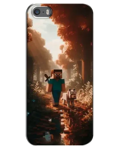 Чохол для iPhone 5 / 5s / SE з картинкою «Стів у лісі» Чохол для iPhone 5 / 5s / SE з картинкою «Стів у лісі»