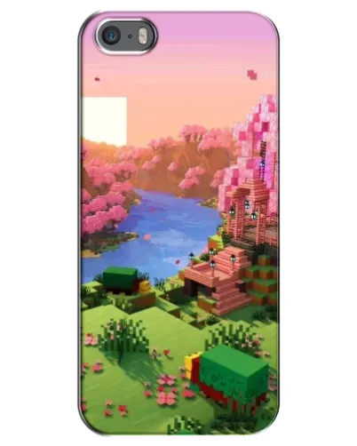 Чохол для iPhone 5 / 5s / SE з картинкою «Рожеве дерево Minecraft» Чохол для iPhone 5 / 5s / SE з картинкою «Рожеве дерево Minecraft»