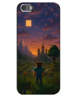 Чохол для iPhone 5 / 5s / SE з картинкою «Стів біля вежі»