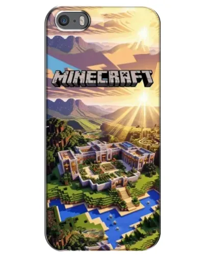 Чохол для iPhone 5 / 5s / SE з картинкою «Minecraft панорама» Чохол для iPhone 5 / 5s / SE з картинкою «Minecraft панорама»