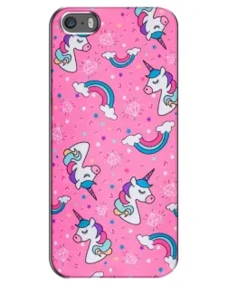 Чехол для iPhone 5 / 5s / SE с картинкой «Unicorn паттерн розовый» Чехол для iPhone 5 / 5s / SE с картинкой «Unicorn паттерн розовый»