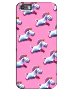 Чехол для iPhone 5 / 5s / SE с картинкой «Единороги на розовом» Чехол для iPhone 5 / 5s / SE с картинкой «Единороги на розовом»