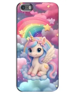 Чехол для iPhone 5 / 5s / SE с картинкой «Маленький единорог» Чехол для iPhone 5 / 5s / SE с картинкой «Маленький единорог»